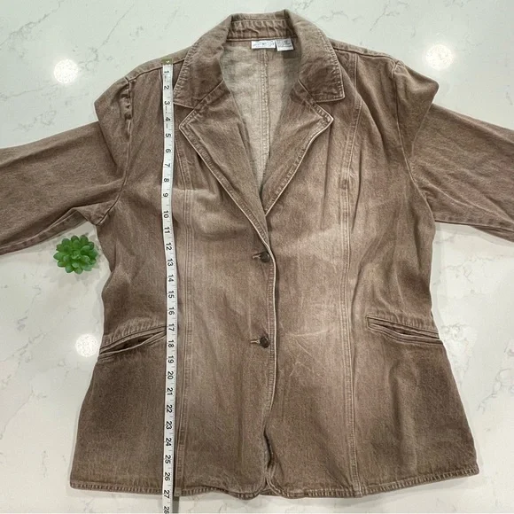 Vintage Newport News Jeanology Collection Nutmeg Denim Jean Jacket - Picture 7 of 8